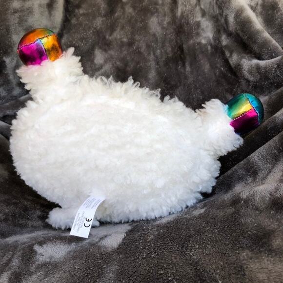Llama Unicorn Plush Rainbocorns Rainbow Heart White Stuffed Pride Month Toy - Picture 8 of 14